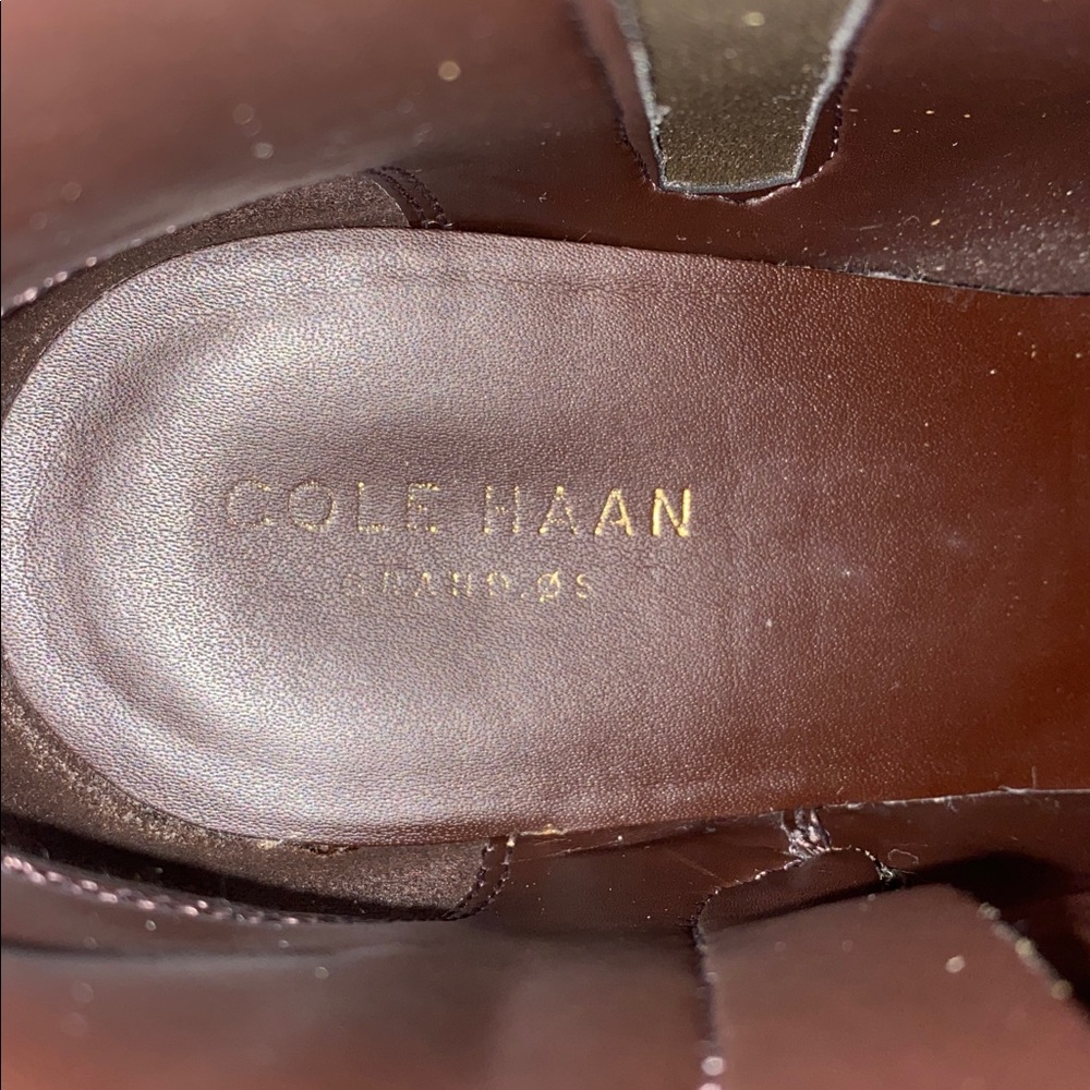 Cole Hann Olive Ankle Boots Size 7.5 - Picture 8 of 11